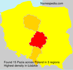 Surname Pazia in Poland Surname Pazia in Poland