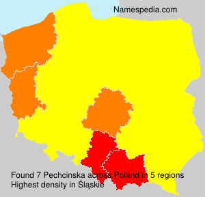 Surname Pechcinska in Poland Surname Pechcinska in Poland