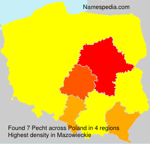 Surname Pecht in Poland Surname Pecht in Poland