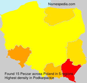 Surname Peczar in Poland Surname Peczar in Poland