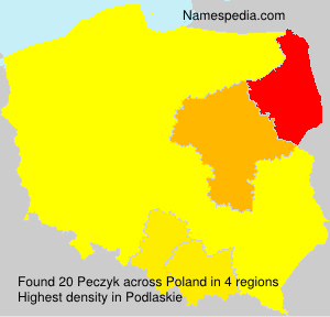 Surname Peczyk in Poland Surname Peczyk in Poland