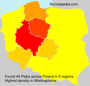 Surname Pejka in Poland Surname Pejka in Poland