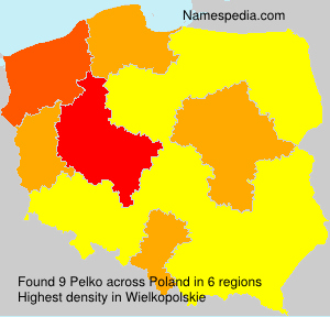 Surname Pelko in Poland Surname Pelko in Poland