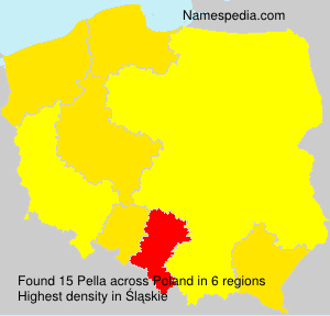 Surname Pella in Poland Surname Pella in Poland