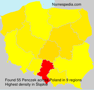 Surname Penczek in Poland Surname Penczek in Poland