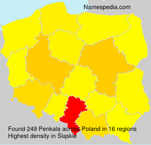 Surname Penkala in Poland