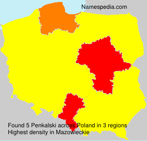 Surname Penkalski in Poland Surname Penkalski in Poland