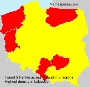 Surname Penkin in Poland Surname Penkin in Poland