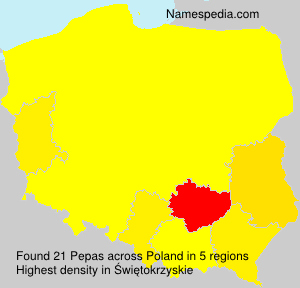 Surname Pepas in Poland Surname Pepas in Poland