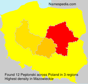 Surname Peplonski in Poland Surname Peplonski in Poland