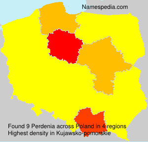 Surname Perdenia in Poland Surname Perdenia in Poland