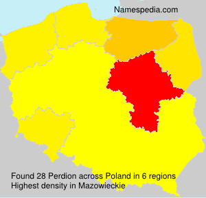 Surname Perdion in Poland Surname Perdion in Poland