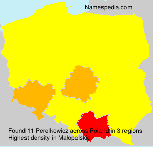 Surname Perelkowicz in Poland Surname Perelkowicz in Poland
