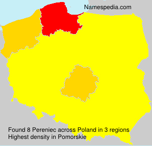 Surname Pereniec in Poland Surname Pereniec in Poland