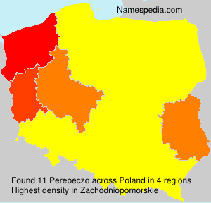 Surname Perepeczo in Poland Surname Perepeczo in Poland