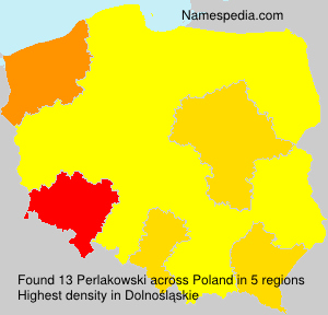 Surname Perlakowski in Poland Surname Perlakowski in Poland