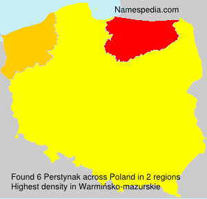 Surname Perstynak in Poland Surname Perstynak in Poland