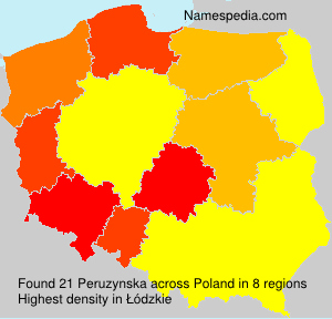 Surname Peruzynska in Poland Surname Peruzynska in Poland