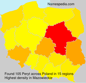 Surname Peryt in Poland Surname Peryt in Poland