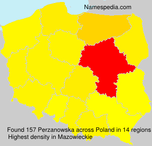 Surname Perzanowska in Poland Surname Perzanowska in Poland