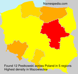 Surname Pestkowski in Poland Surname Pestkowski in Poland