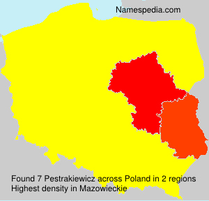 Surname Pestrakiewicz in Poland Surname Pestrakiewicz in Poland