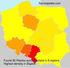 Surname Peszka in Poland Surname Peszka in Poland