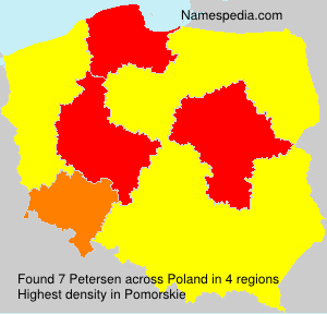 Surname Petersen in Poland Surname Petersen in Poland