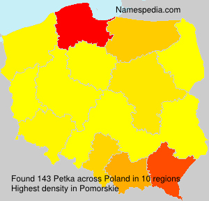 Surname Petka in Poland Surname Petka in Poland
