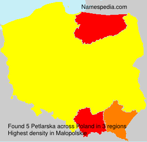 Surname Petlarska in Poland Surname Petlarska in Poland