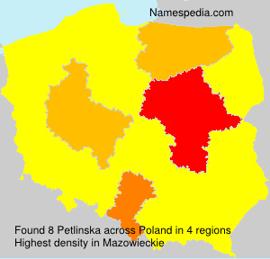 Surname Petlinska in Poland Surname Petlinska in Poland