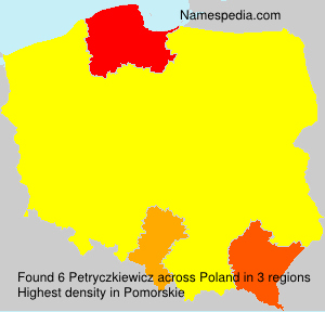 Surname Petryczkiewicz in Poland Surname Petryczkiewicz in Poland