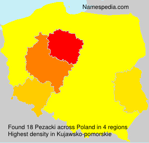 Surname Pezacki in Poland Surname Pezacki in Poland