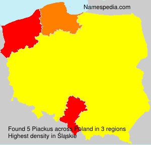 Surname Piackus in Poland Surname Piackus in Poland