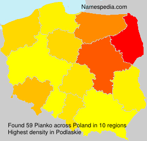 Surname Pianko in Poland Surname Pianko in Poland
