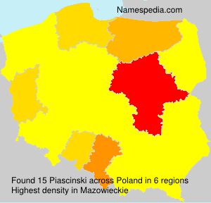 Surname Piascinski in Poland Surname Piascinski in Poland