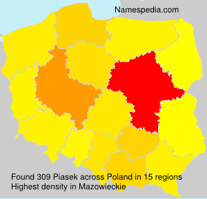 Surname Piasek in Poland Surname Piasek in Poland
