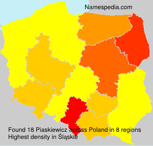 Surname Piaskiewicz in Poland Surname Piaskiewicz in Poland