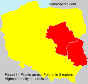 Surname Piasko in Poland Surname Piasko in Poland