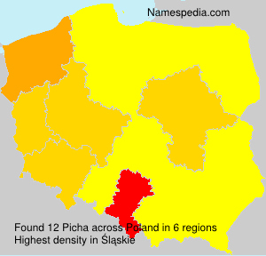 Surname Picha in Poland Surname Picha in Poland