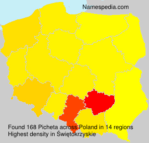 Surname Picheta in Poland Surname Picheta in Poland