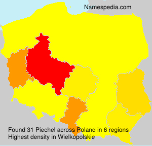 Surname Piechel in Poland