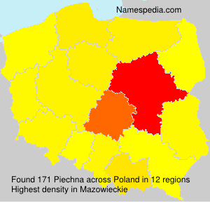 Surname Piechna in Poland Surname Piechna in Poland