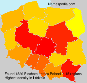 Surname Piechota in Poland