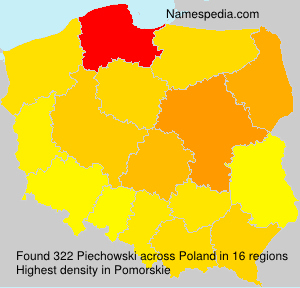 Surname Piechowski in Poland Surname Piechowski in Poland