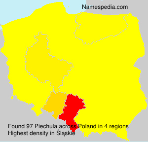 Surname Piechula in Poland Surname Piechula in Poland
