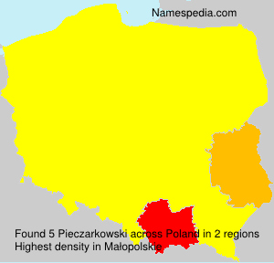 Surname Pieczarkowski in Poland Surname Pieczarkowski in Poland