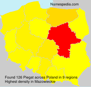 Surname Piegat in Poland Surname Piegat in Poland