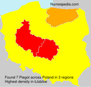 Surname Piegot in Poland Surname Piegot in Poland