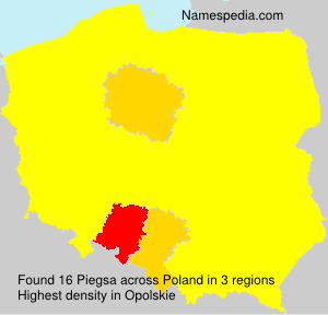 Surname Piegsa in Poland Surname Piegsa in Poland